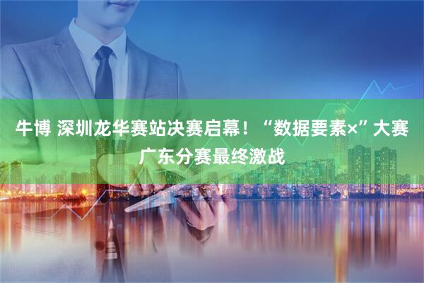 牛博 深圳龙华赛站决赛启幕！“数据要素×”大赛广东分赛最终激战